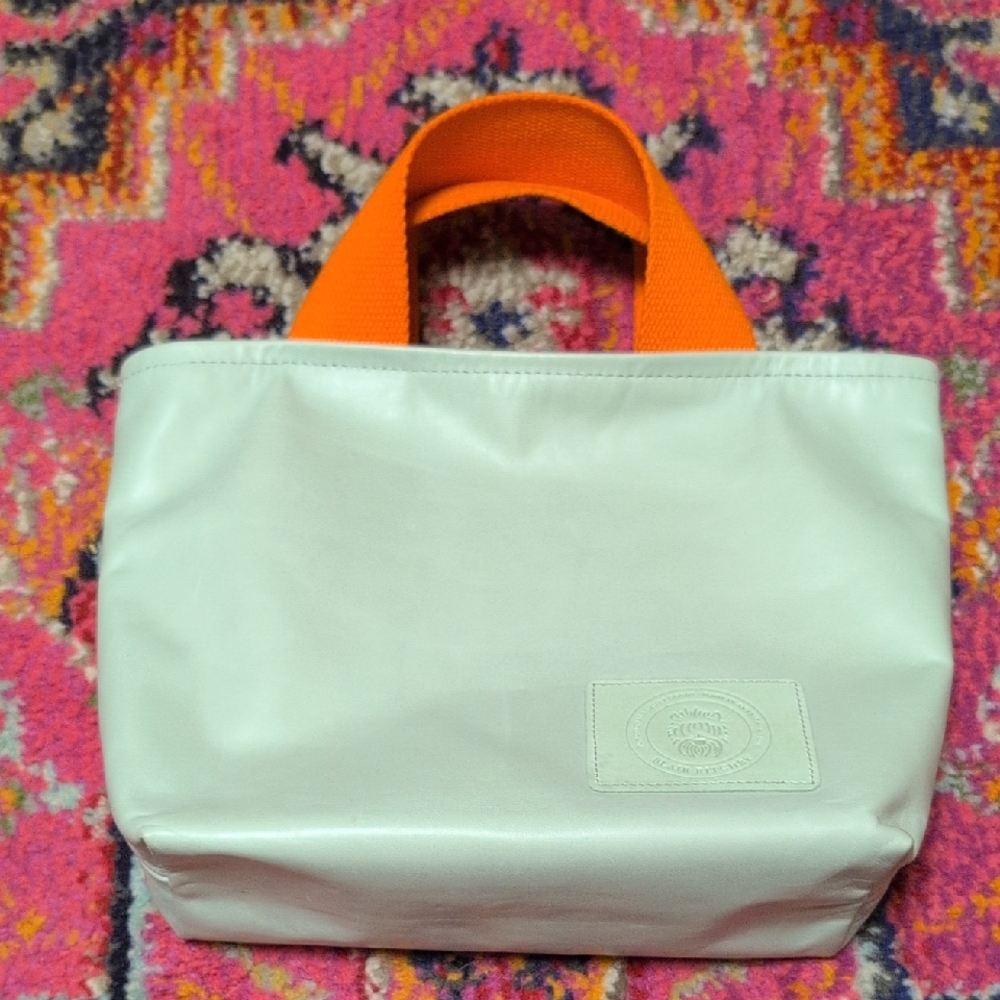 Blair Ritchey Lil’ Gordie Orange and Mint Green Tote Bag